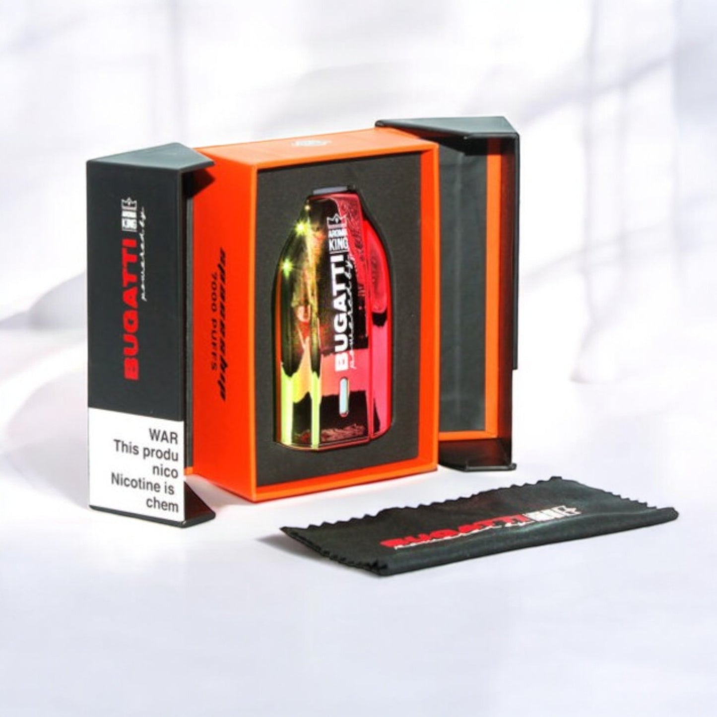 Aroma King Bugatti 7000 Blue Raz Ice - Maliny z mentolem